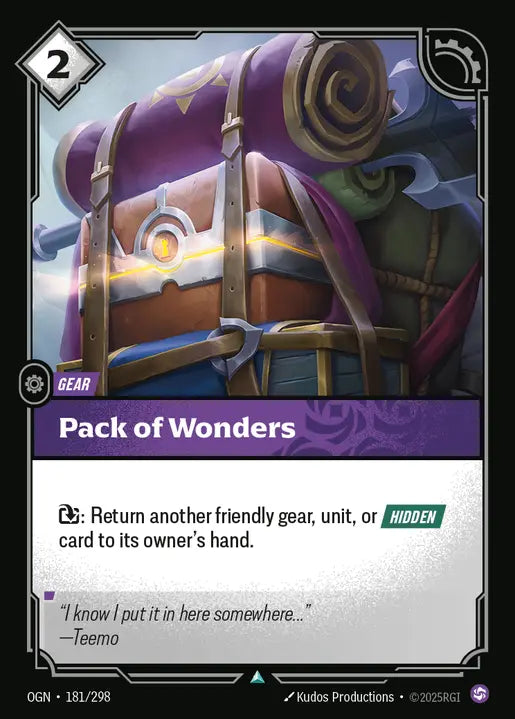 Pack of Wonders - Origins 181/298