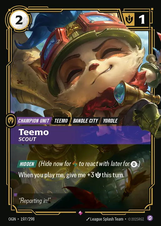 Teemo - Scout - Origins 197/298  (Foil)