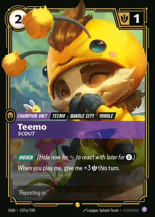 Teemo - Scout (Alternate Art) - Origins 197a/298  (Foil)