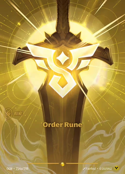 Order Rune (Alternate Art) - OGN 214a/298  (Foil)
