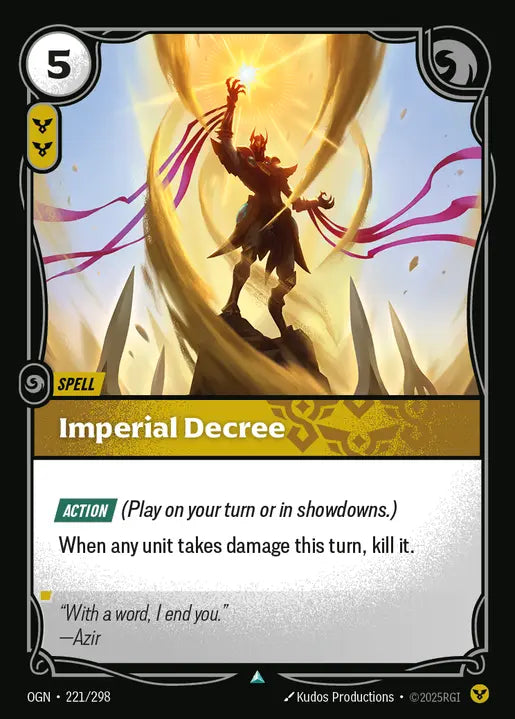 Imperial Decree - Origins 221/298