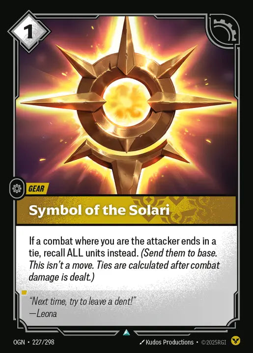 Symbol of the Solari - Origins 227/298  (Foil)