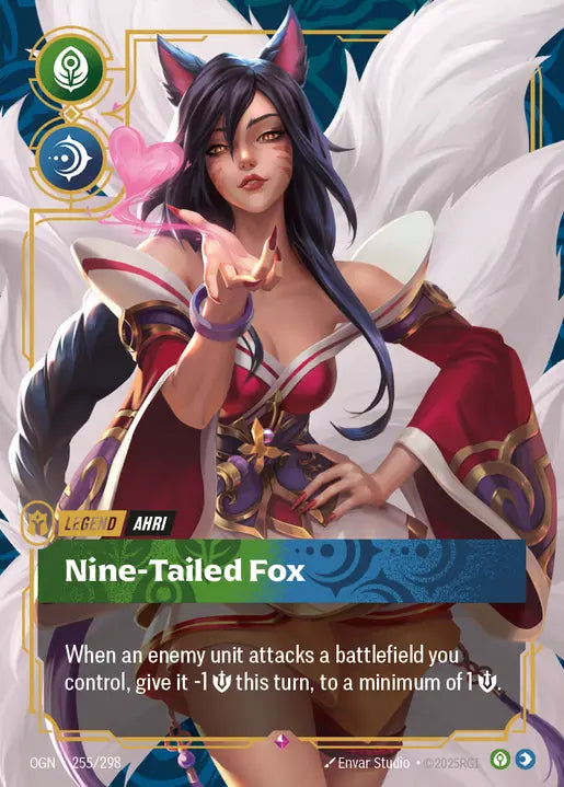 Ahri - Nine-Tailed Fox - Origins 255/298  (Foil)