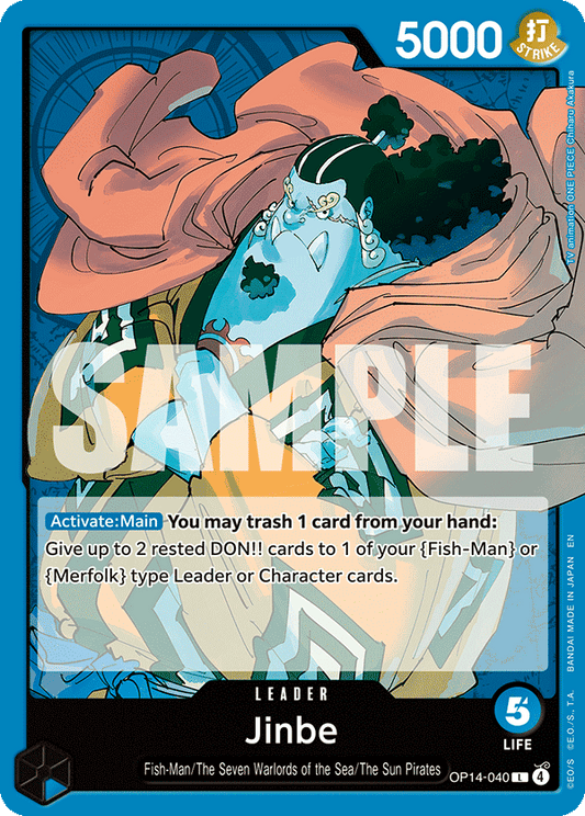 Jinbe - OP14-040 - The Azure Sea's Seven OP14-040  - Near Mint