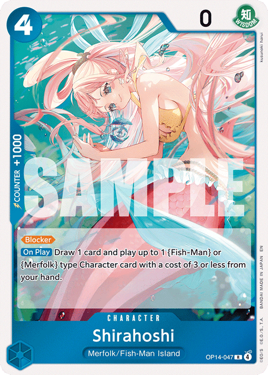 Shirahoshi - The Azure Sea's Seven OP14-047  (Foil) - Near Mint