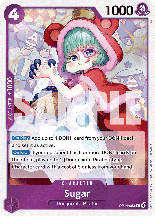 Sugar - The Azure Sea's Seven OP14-063  (Foil) - Near Mint
