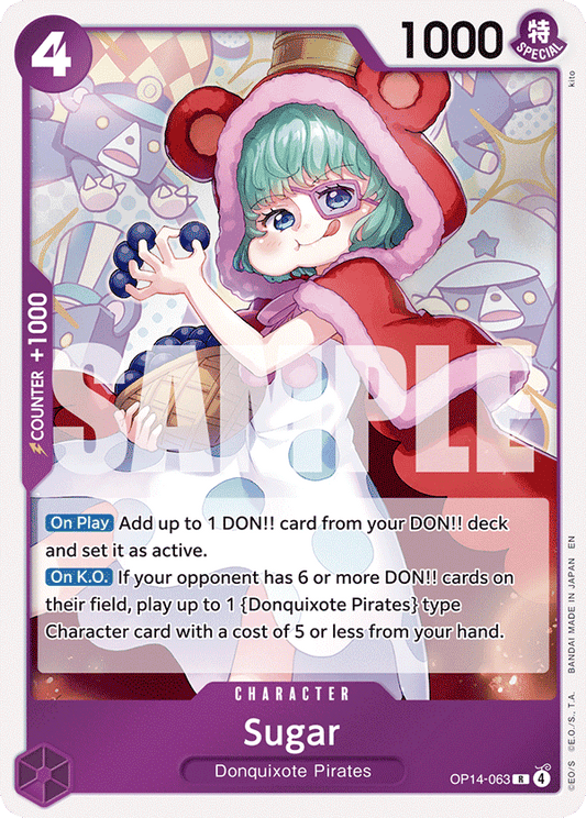 Sugar - The Azure Sea's Seven OP14-063  (Foil) - Near Mint