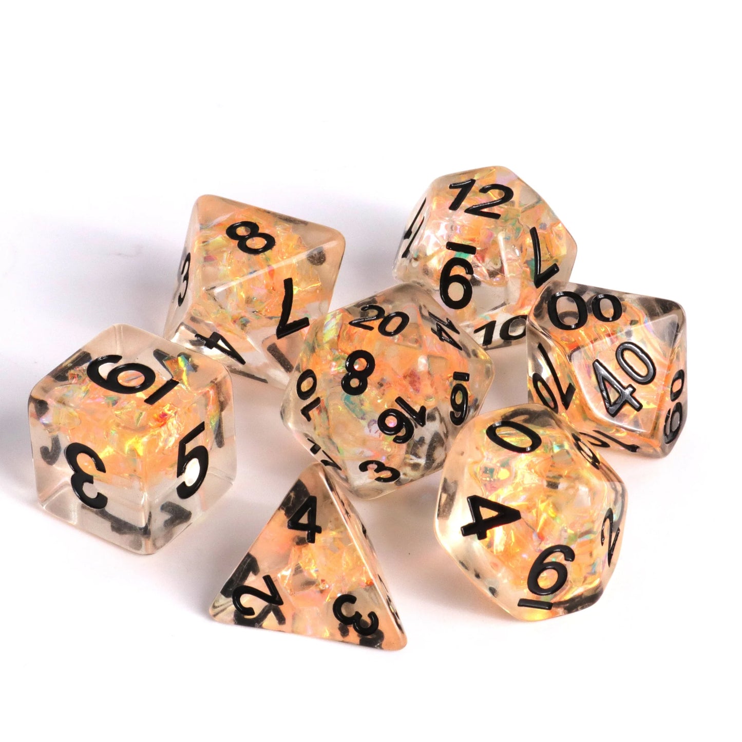 7pc RPG Set - Fire Dance - Die Hard Dice