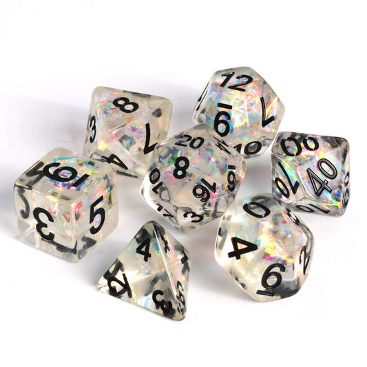 7pc RPG Set - Sheer Frost - Die Hard Dice