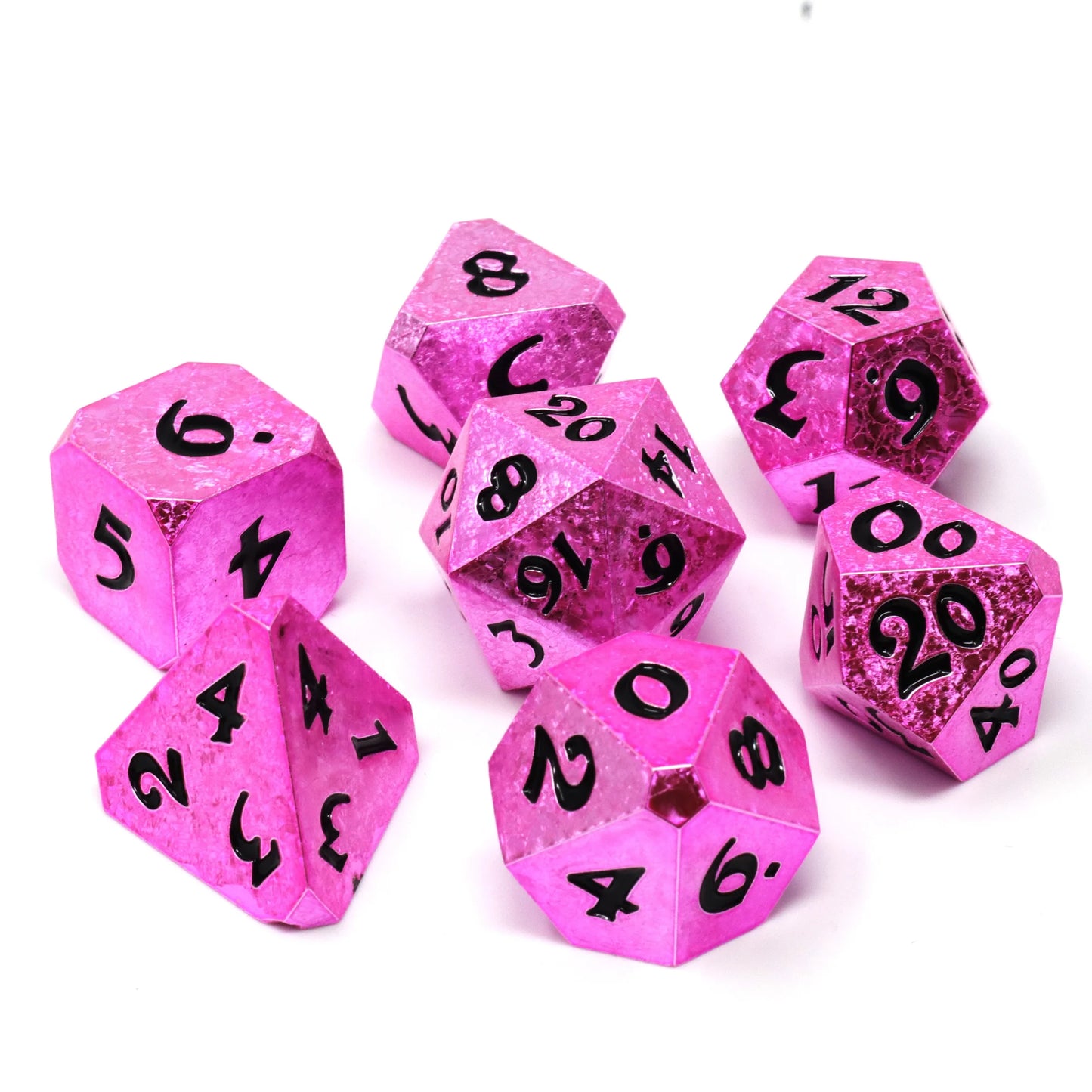 7pc RPG Set - Rosefire Fury - Die Hard Dice