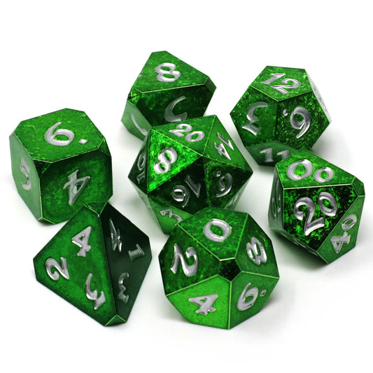 7pc RPG Set - Thornsinger with Silver - Die Hard Dice
