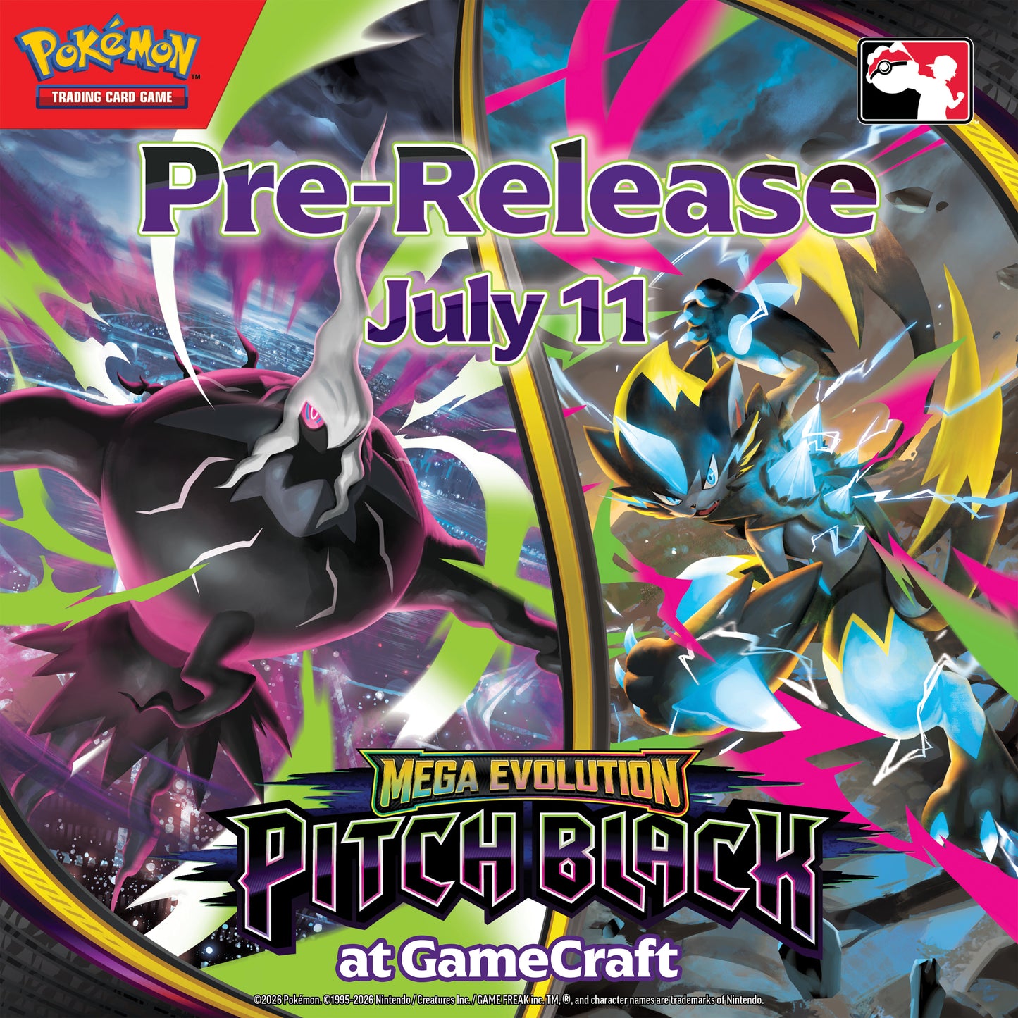 Pokemon: Mega Evolution - Pitch Black Pre-Release - July 11