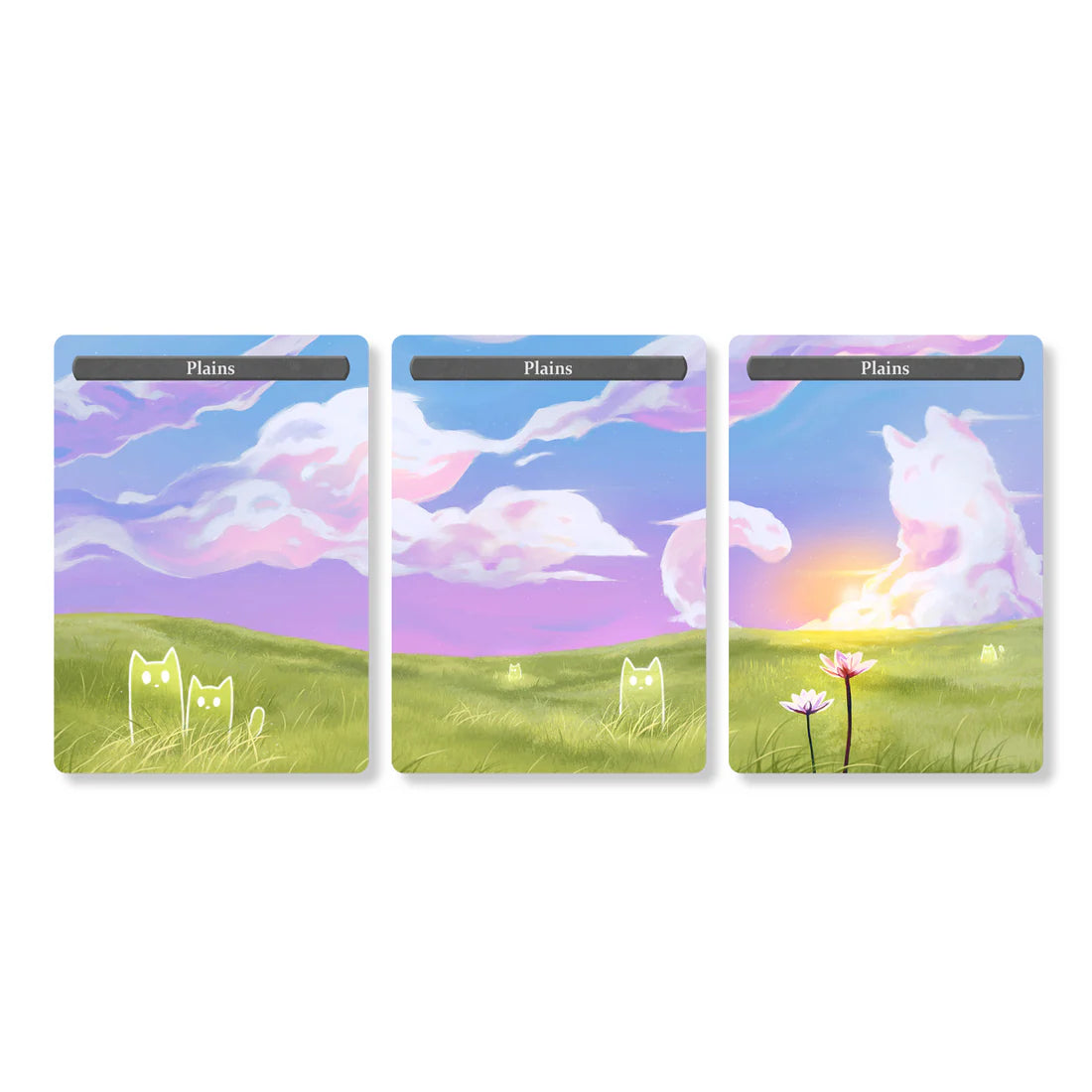 Caverns & Calicos Manacat Tokens & Proxies - Plains Set