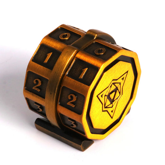 V2 LifeLink Counter - Battleworn Gold - Die Hard Dice
