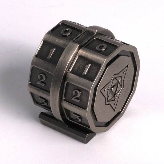 LifeLink Counter - Battleworn Silver - Die Hard Dice