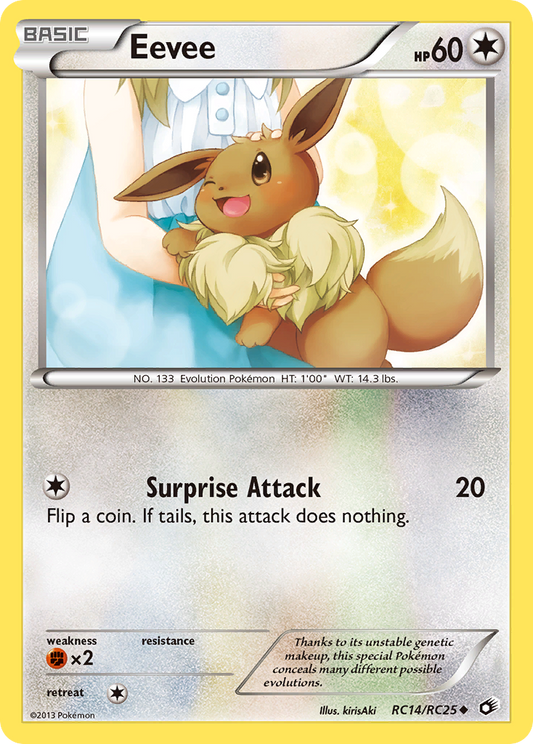 Eevee - Legendary Treasures: Radiant Collections RC14  (Foil) - Lightly Played