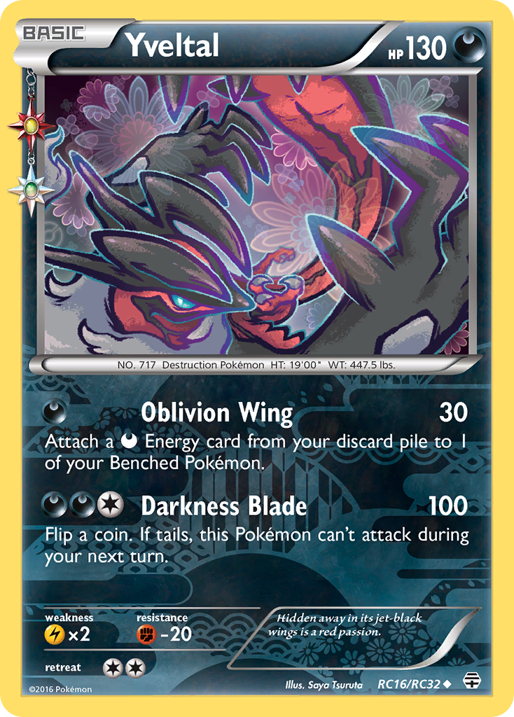 Yveltal - Generations: Radiant Collection RC16 (Foil) - Near Mint