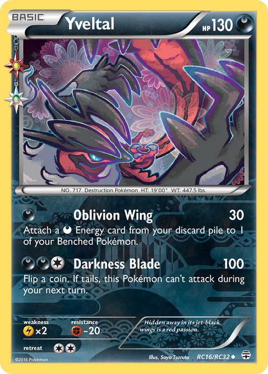 Yveltal - Generations: Radiant Collection RC16 (Foil) - Near Mint