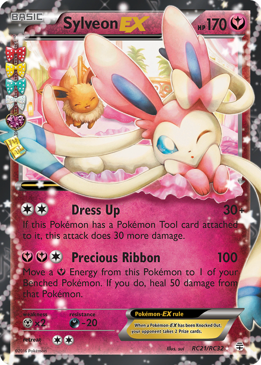 Sylveon EX - Generations: Radiant Collection RC21  (Foil) - Lightly Played - Ungraded