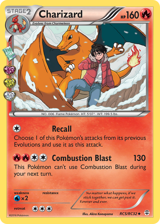 Charizard - Generations: Radiant Collection RC5 (Foil) - Damaged