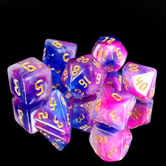 7pc RPG Set - Rose Gold - Die Hard Dice