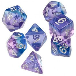 Sirius Dice: Peacock Glowworm 7 Die Set