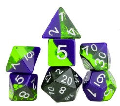 Sirius Dice: 7 pieced Dice Set - Sea Glass