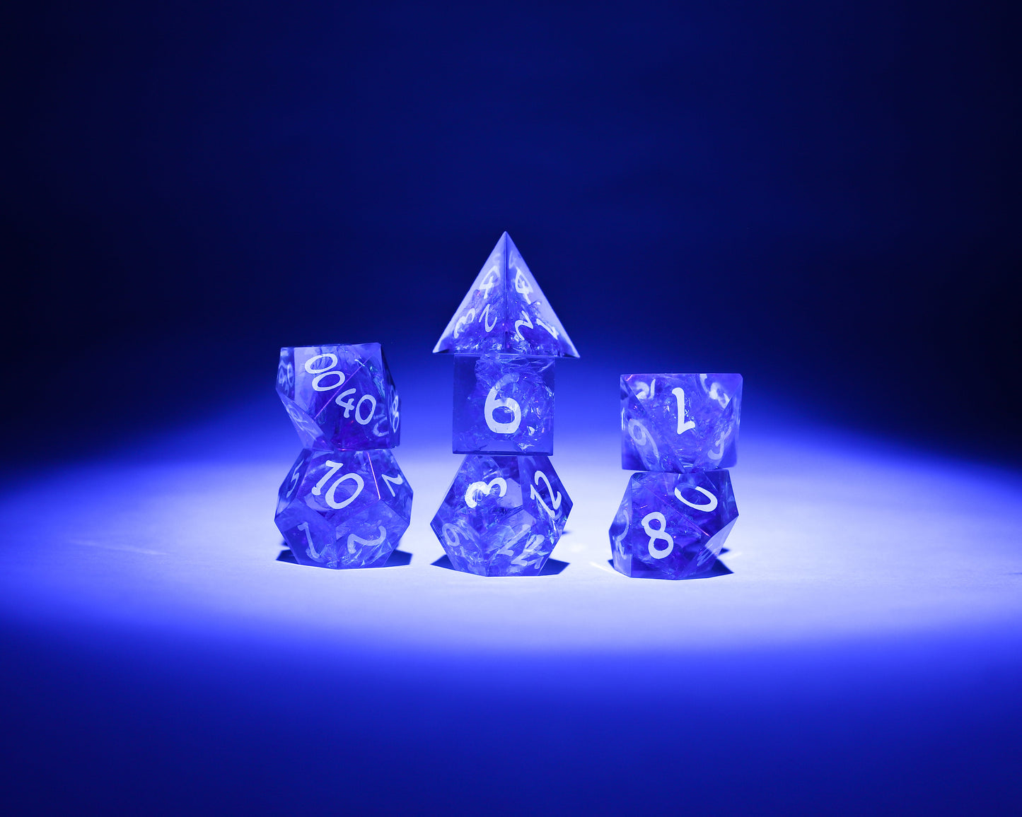 Sirius Dice: 7CT Cloak & Dagger Pink Polyhedral Dice Set