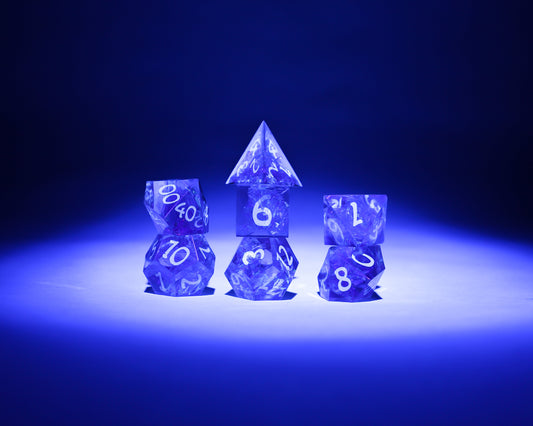 Sirius Dice: 7CT Cloak & Dagger Pink Polyhedral Dice Set