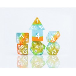 Sirius Dice: 7 Piece Dice Set - Celestial - Ocean Dusk