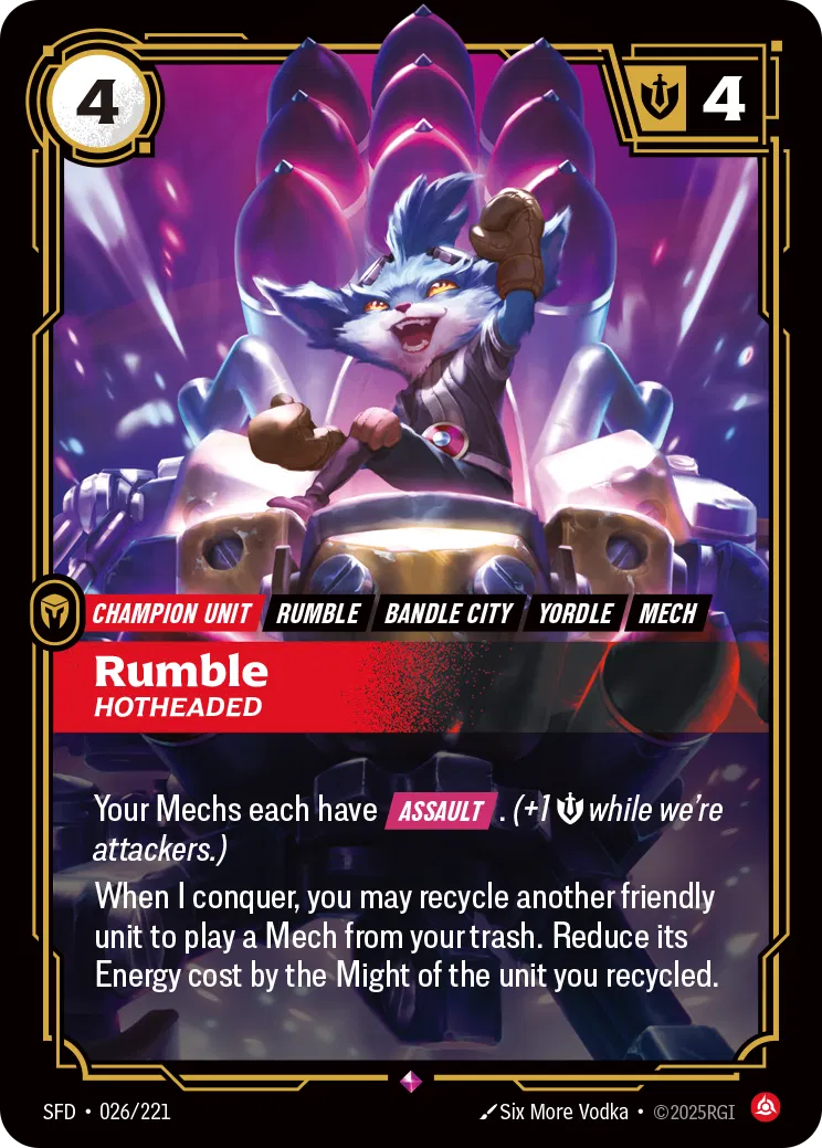 Rumble - Hotheaded - Spiritforged 026/221 (Foil)