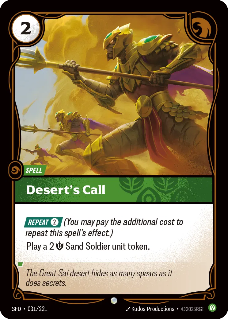 Desert's Call - Spiritforged 031/221 (Foil)