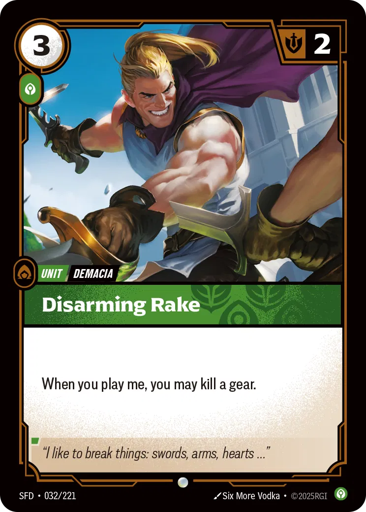 Disarming Rake - Spiritforged 032/221 (Foil)