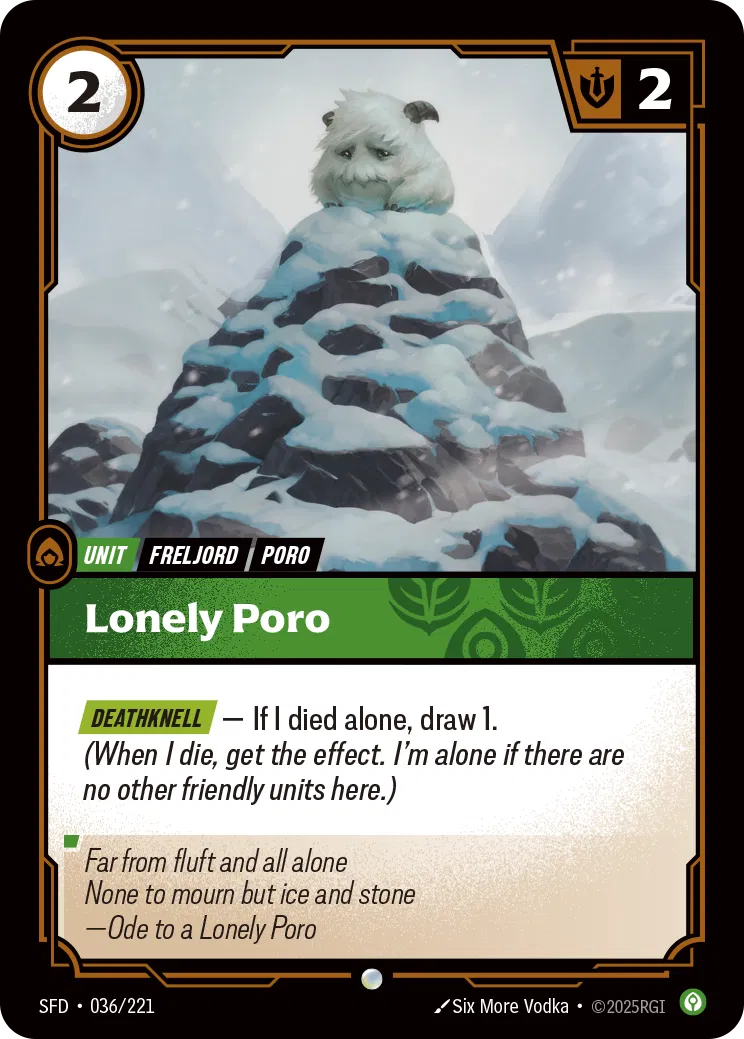Lonely Poro - Spiritforged 036/221