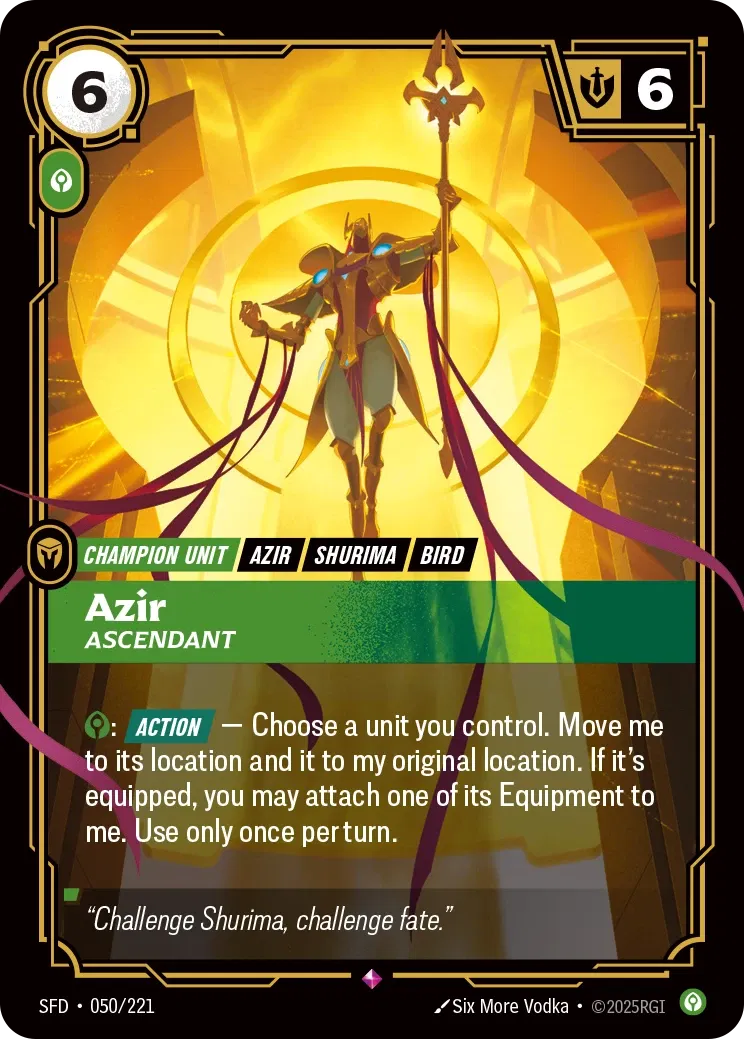 Azir - Ascendant - Spiritforged 050/221 (Foil)