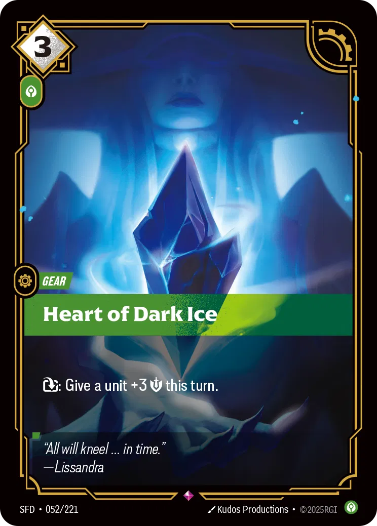 Heart of Dark Ice - SFD 052/221  (Foil)