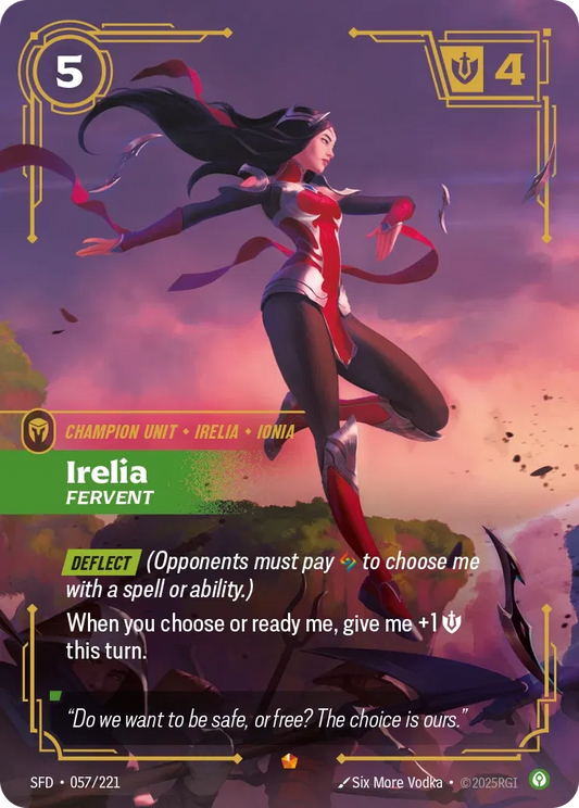 Irelia - Fervent - SFD 057/221  (Foil)