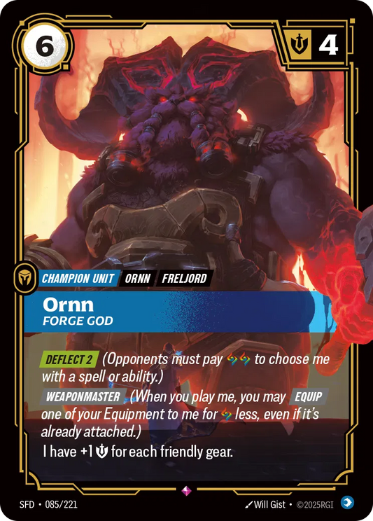 Ornn - Forge God - SFD 085/221  (Foil)