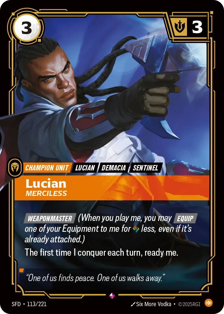 Lucian - Merciless - Spiritforged 113/221 (Foil)