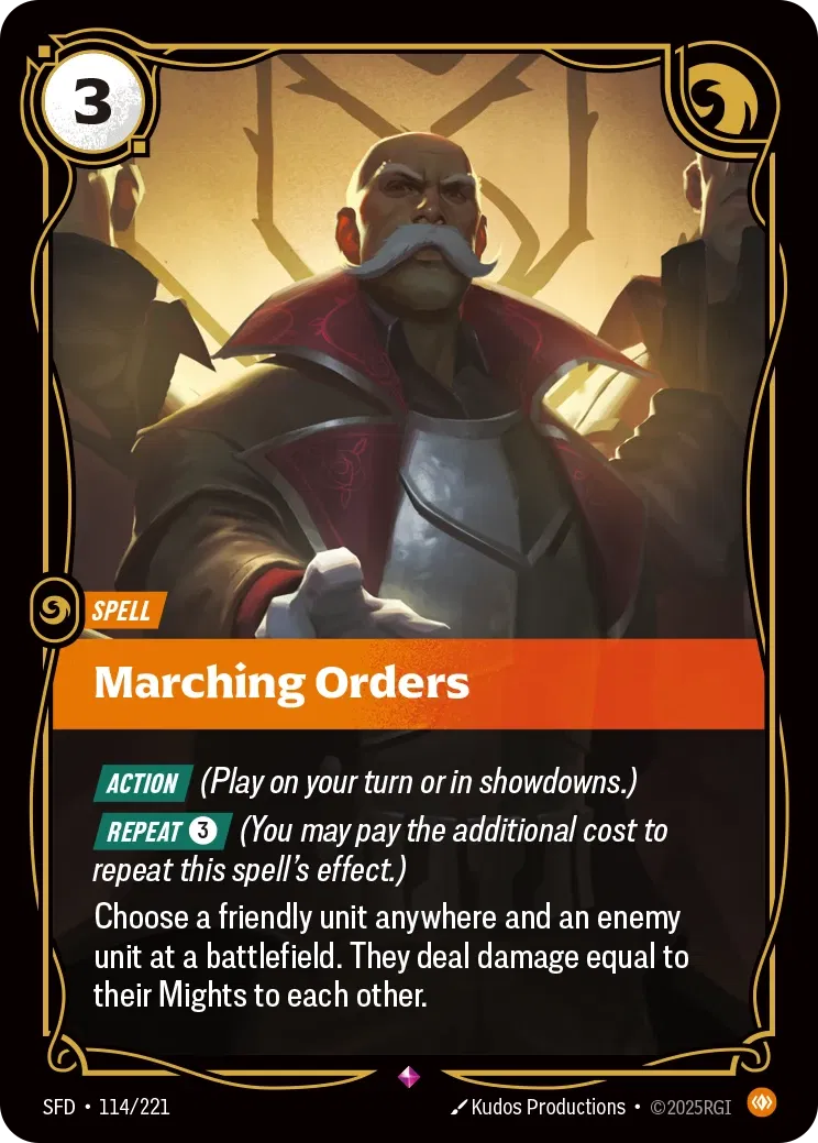 Marching Orders - SFD 114/221  (Foil)