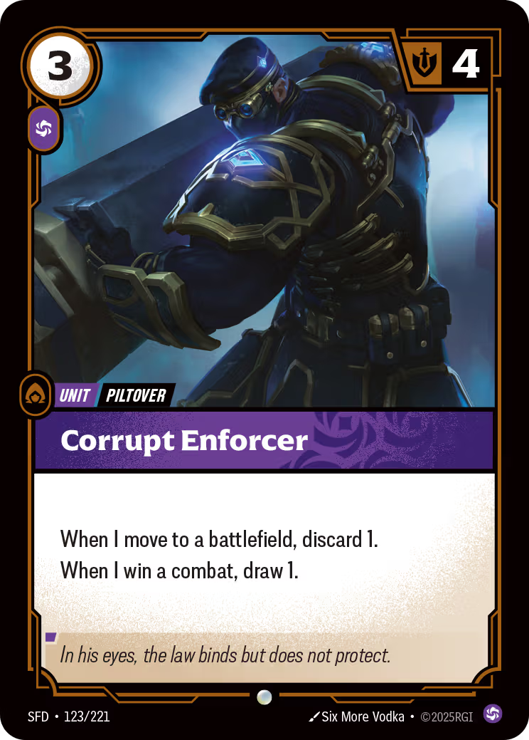 Corrupt Enforcer - Spiritforged 123/221 (Foil)