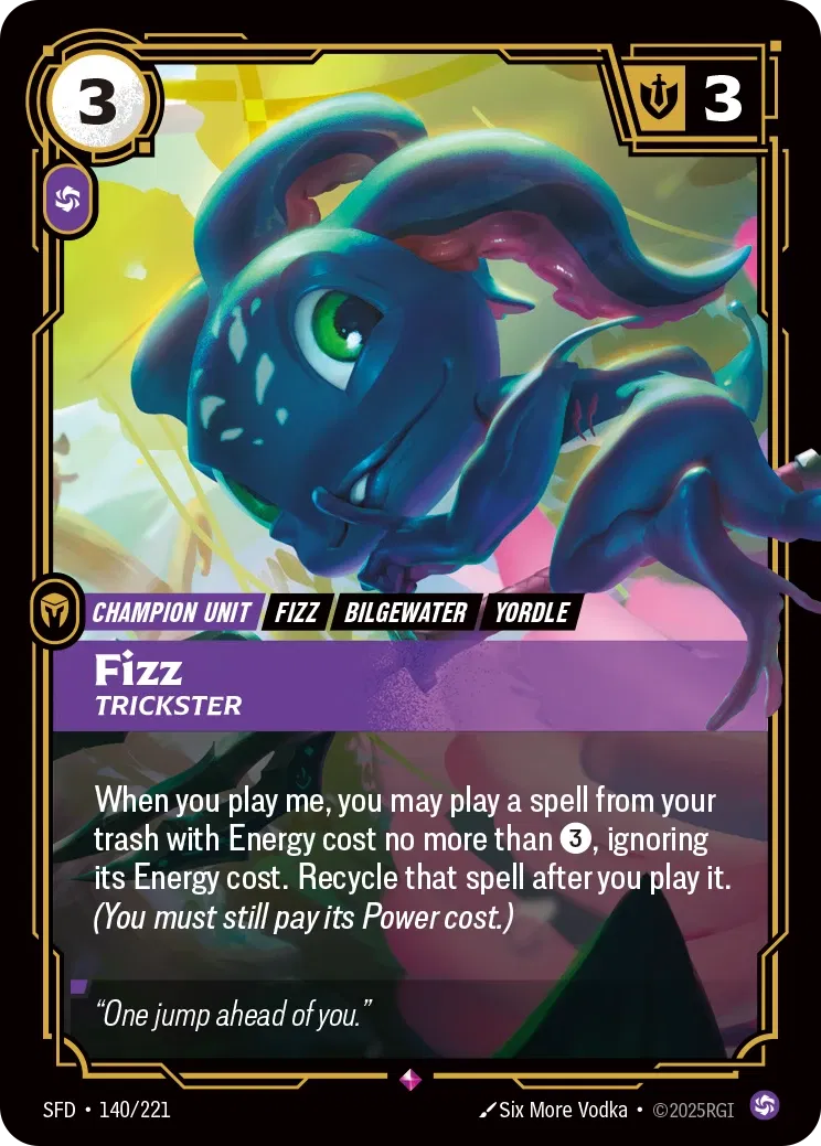 Fizz - Trickster - Spiritforged 140/221 (Foil)