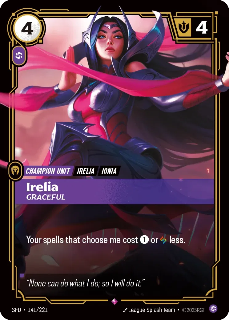 Irelia - Graceful - Spiritforged 141/221 (Foil)
