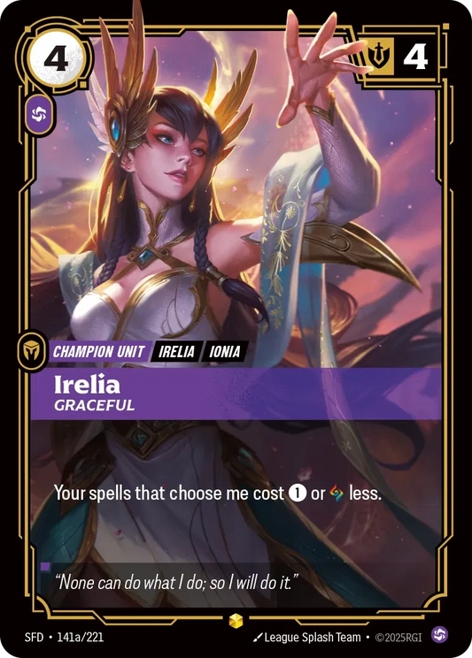 Irelia - Graceful (Alternate Art) - SFD 141a/221  (Foil)
