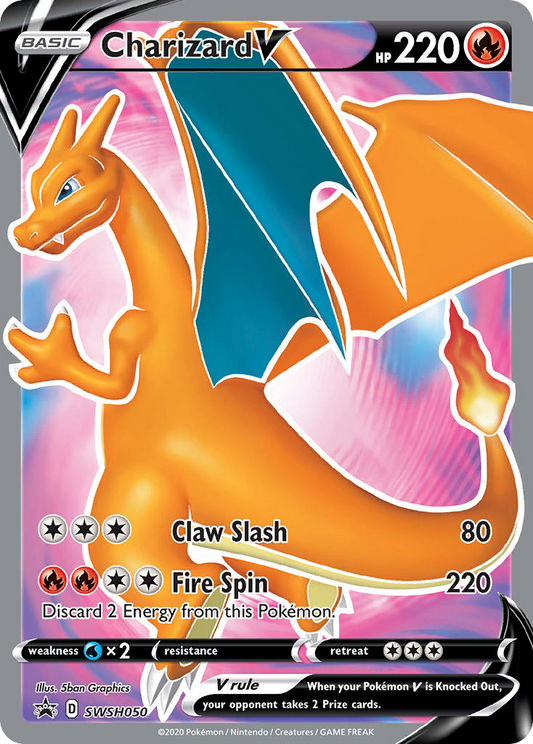 Charizard V - Sword & Shield Promo SWSH050 (Foil) - Near Mint