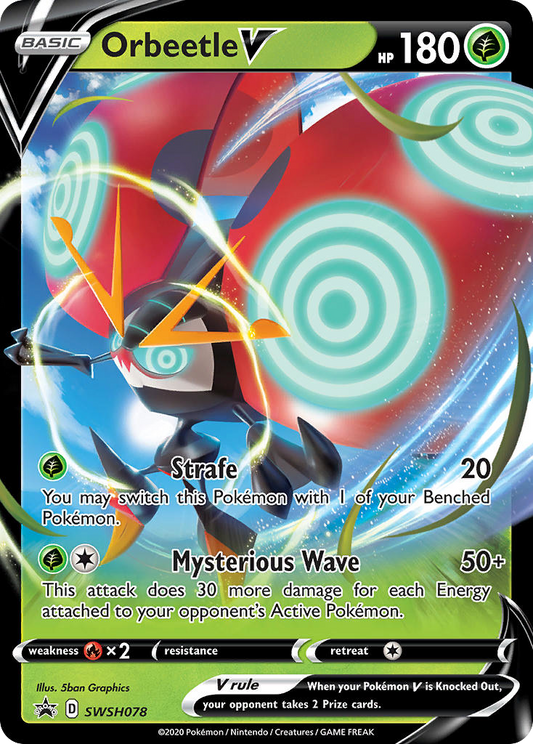 Orbeetle V - Sword & Shield Promo SWSH078 (Foil) - Near Mint