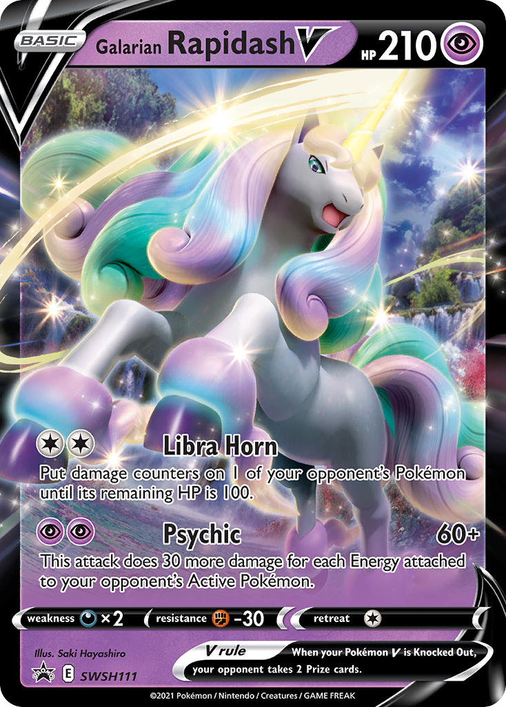 Galarian Rapidash V - Sword & Shield Promo SWSH111 (Foil) - Near Mint