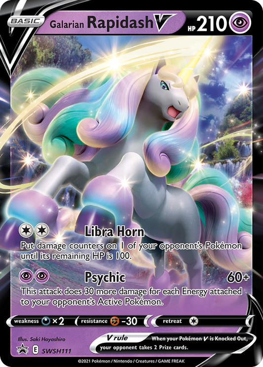 Galarian Rapidash V - Sword & Shield Promo SWSH111 (Foil) - Near Mint