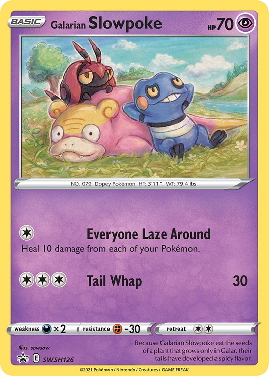 Galarian Slowpoke - Sword & Shield Promo SWSH126 (Foil) - Moderately Played