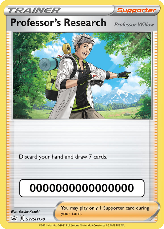 Professor's Research - Sword & Shield Promo SWSH178  (Foil) - Near Mint